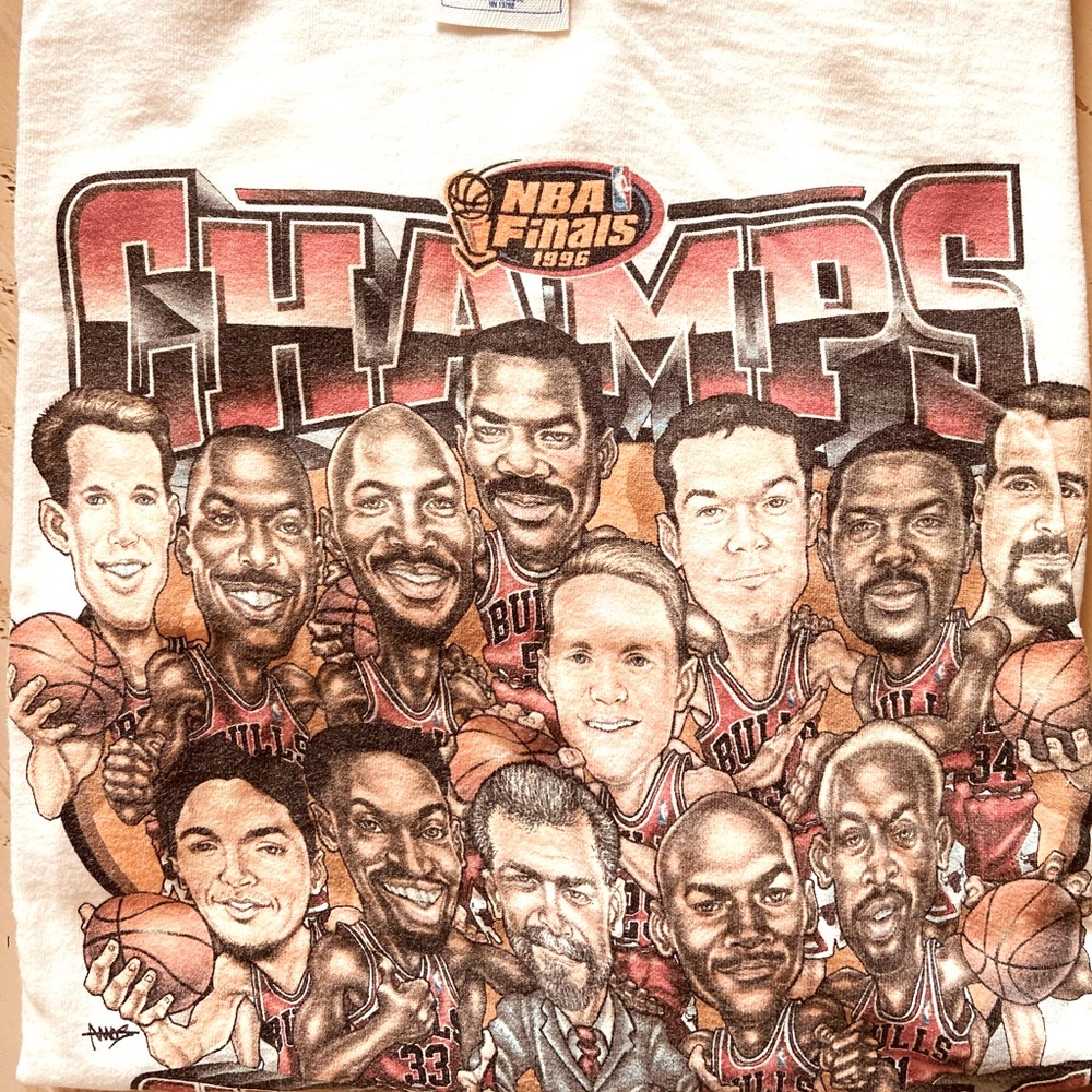 1996 Chicago Bulls NBA Finals Champs T-shirt